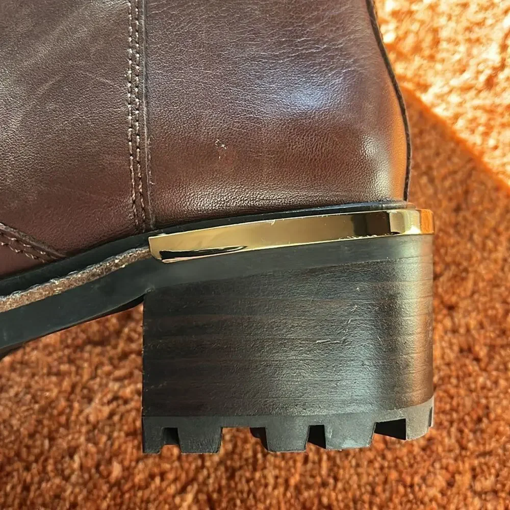 VINCE CAMUTO Kensilie Over The Knee Riding Boot In Chocolate Size 5.5M - Picture 4 of 8